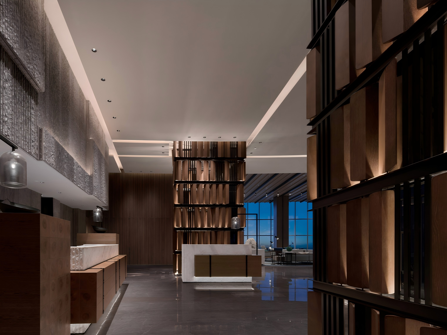 4contemporary-hotel-lobby-with-wood-divider