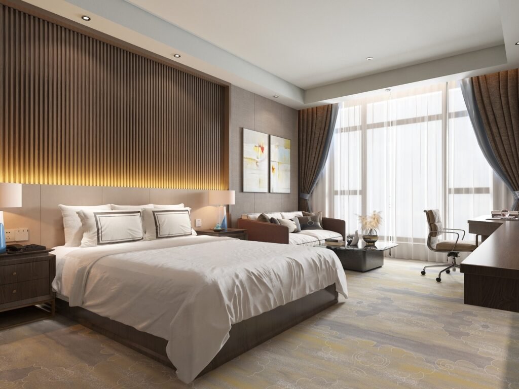 Hotel interior design luxury bedroom furniture