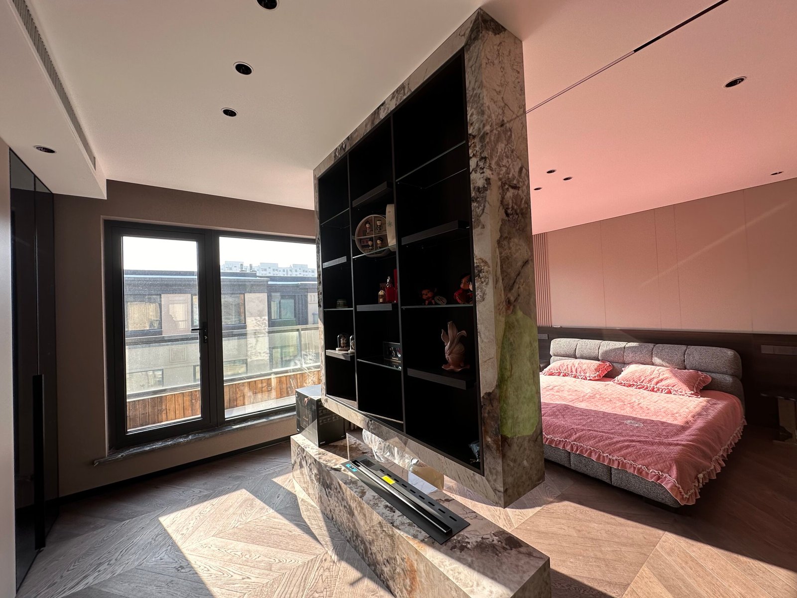 bedroom-display-cabinet-with-marble-frame