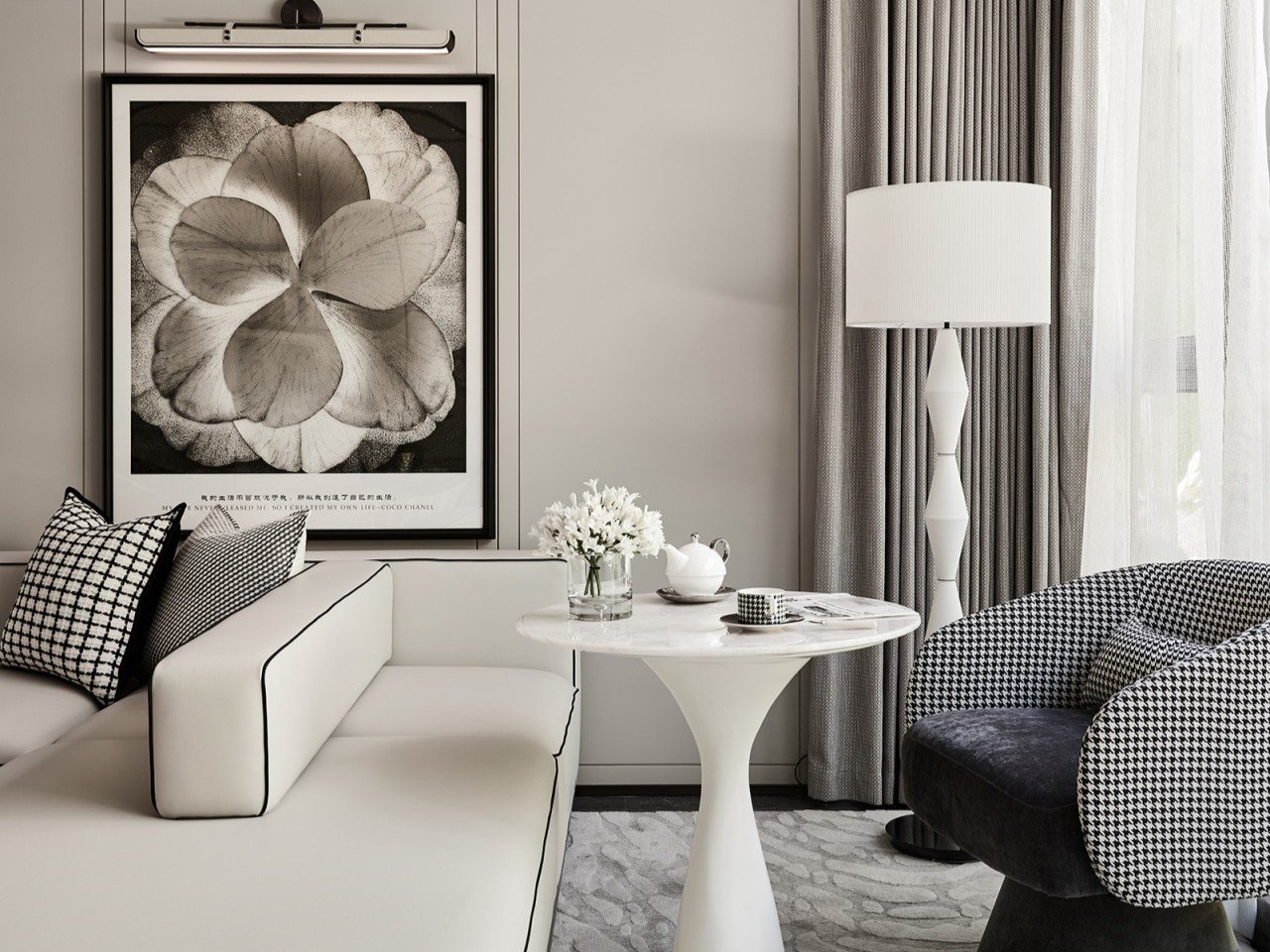 black white french lounge corner black-white-french-lounge-corner