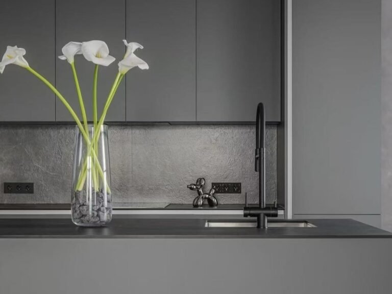 brushed-stainless-steel-countertop-custom-kitchen