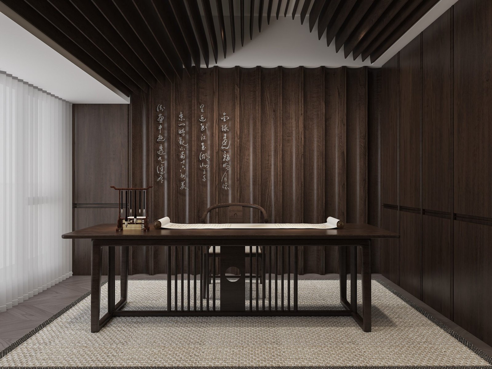 chinese style study room solid wood furniture scaled chinese-style-study-room-solid-wood-furniture