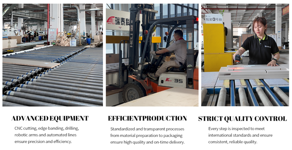 Advanced wardrobe factory production and quality control