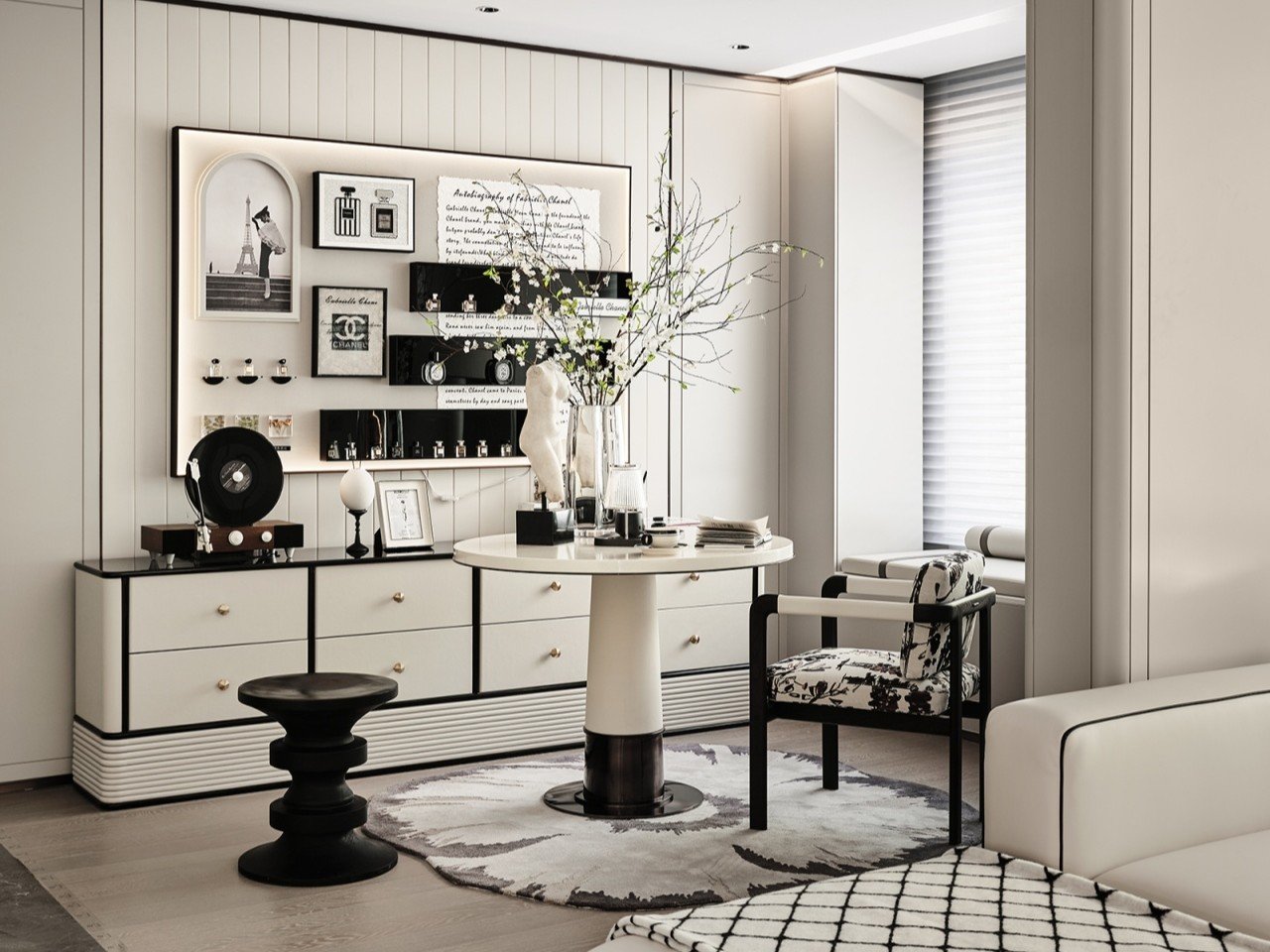 custom vanity cabinet and display wall custom-vanity-cabinet-and-display-wall