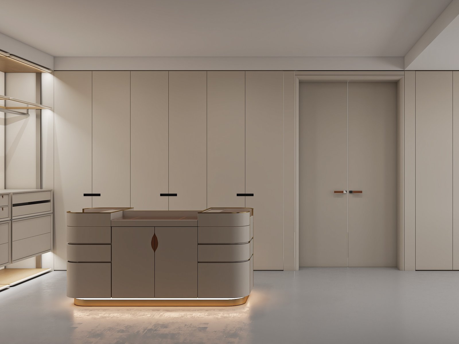 custom walk in closet light luxury design custom-walk-in-closet-light-luxury-design