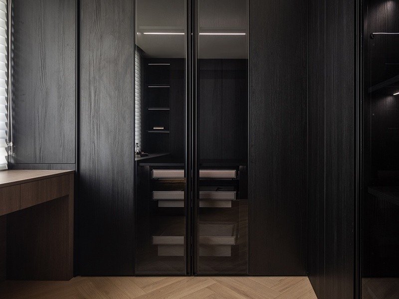dark wood walk in closet glass door dark-wood-walk-in-closet-glass-door