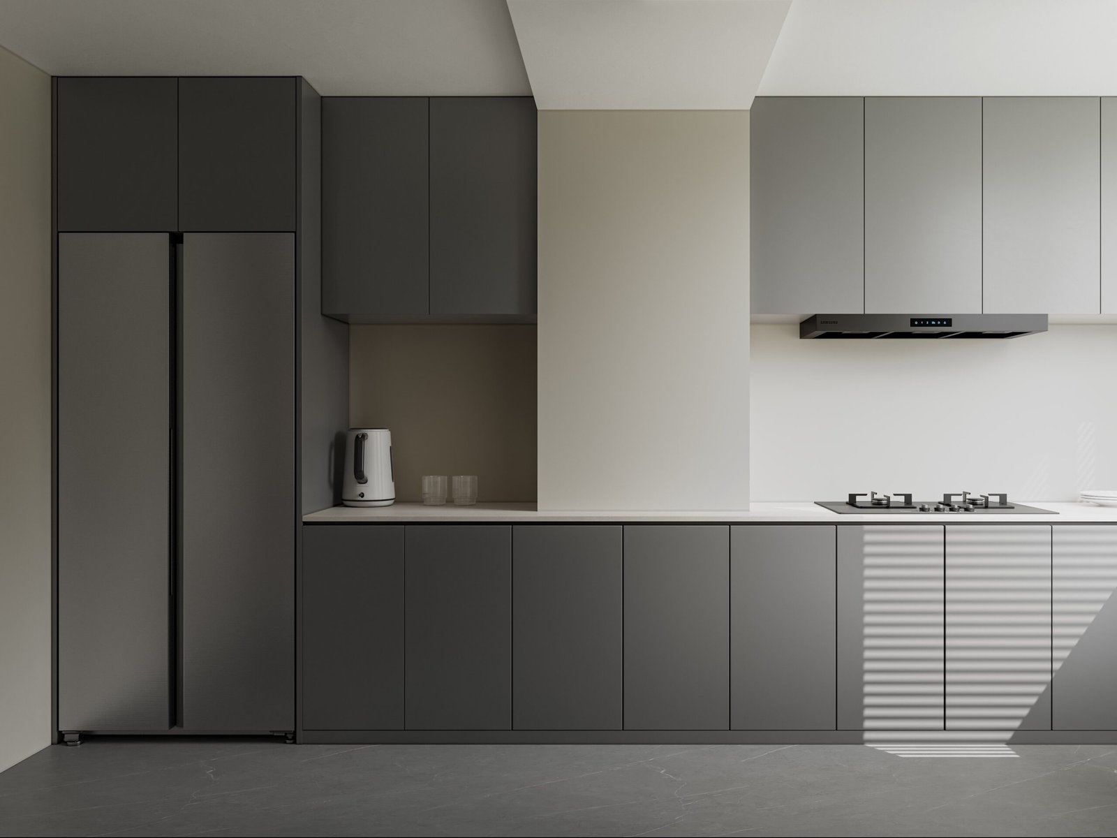 gray-modern-kitchen-cabinet-design