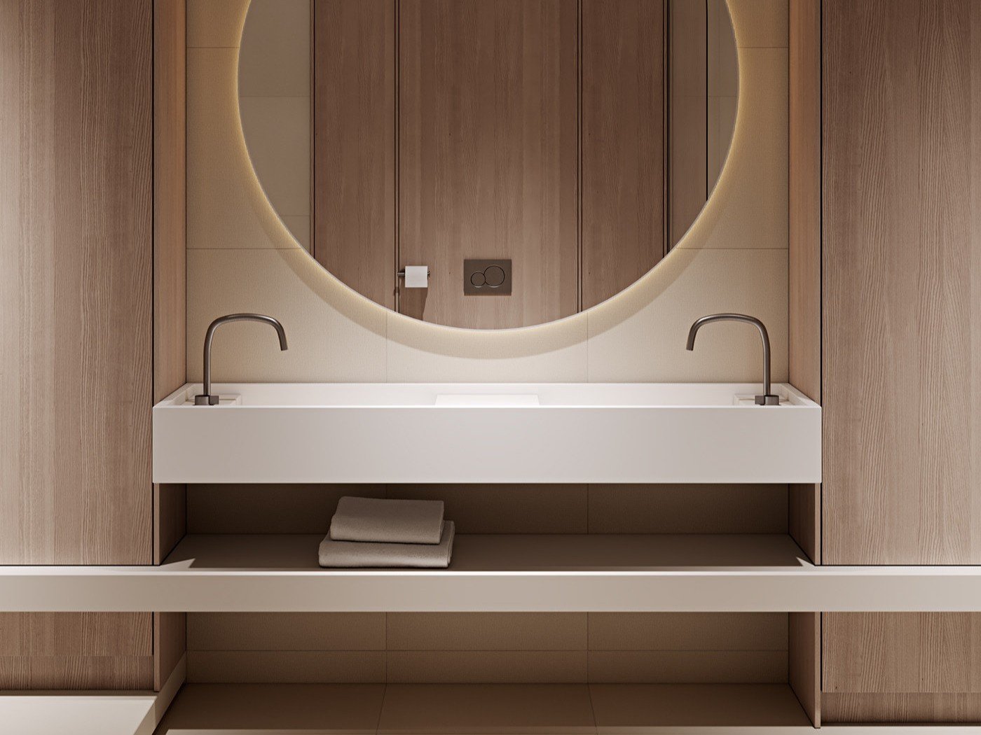 japandi double sink bathroom vanity japandi-double-sink-bathroom-vanity