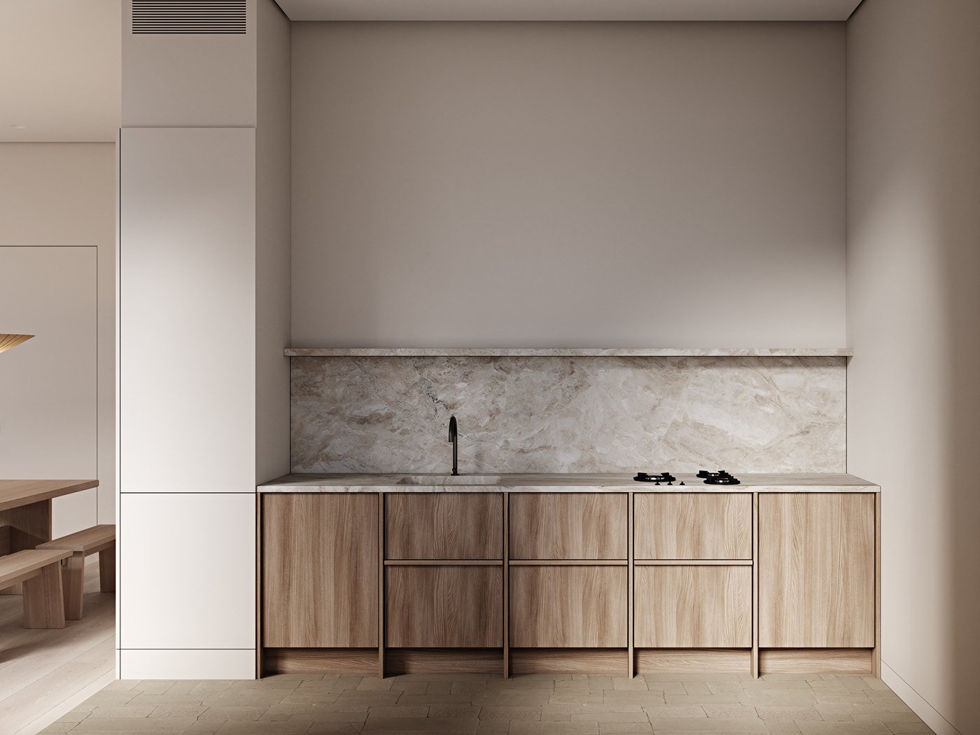 japandi wood kitchen cabinet design japandi-wood-kitchen-cabinet-design