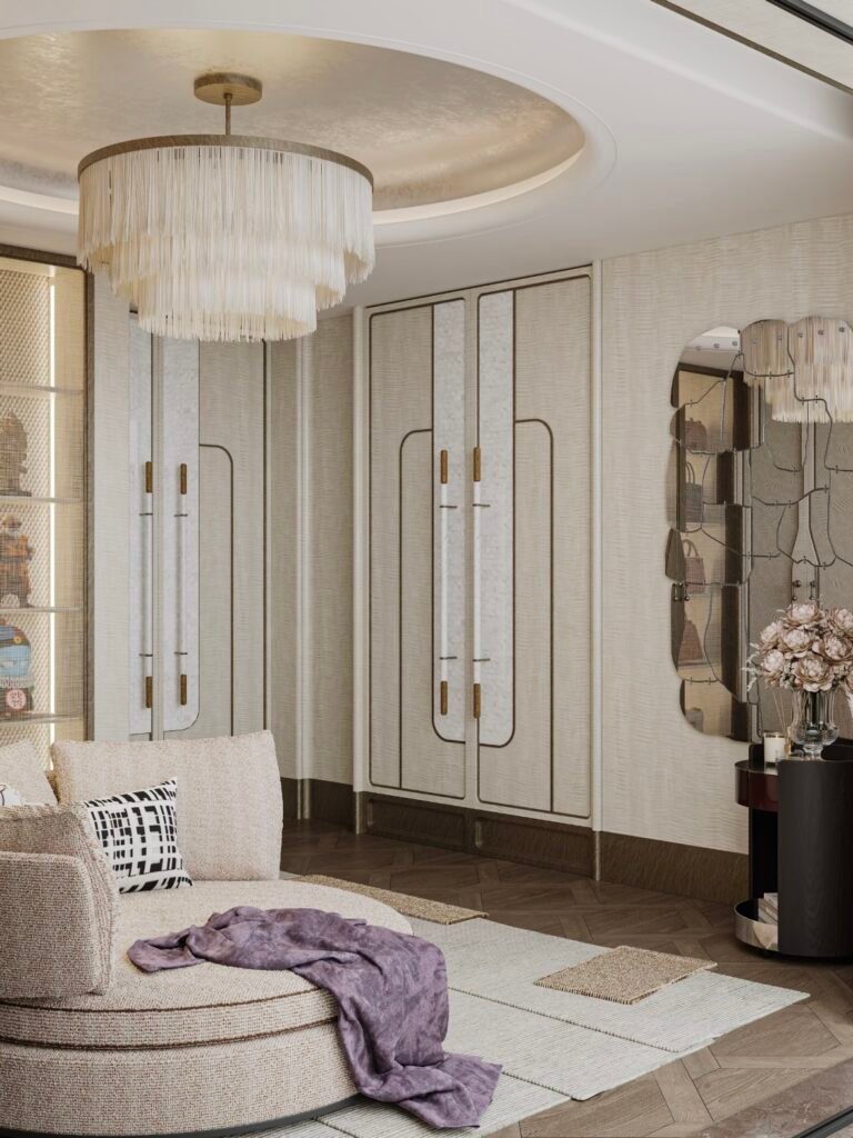 luxury bedroom dressing room custom wardrobe design