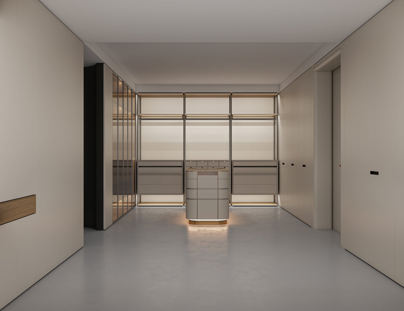 luxury custom closet island storage design scaled luxury-custom-closet-island-storage-design