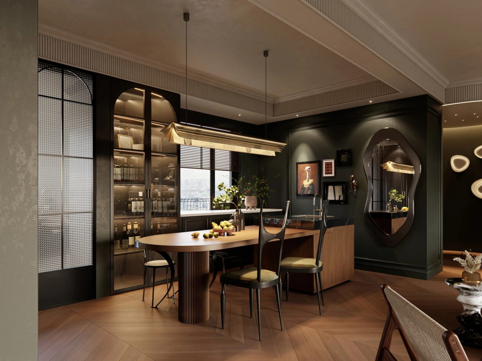 luxury french retro open kitchen space scaled luxury-french-retro-open-kitchen-space