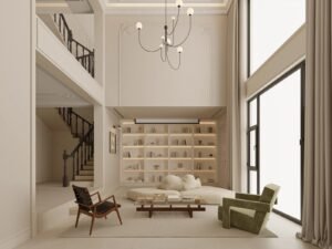 Cream style interior design luxury living