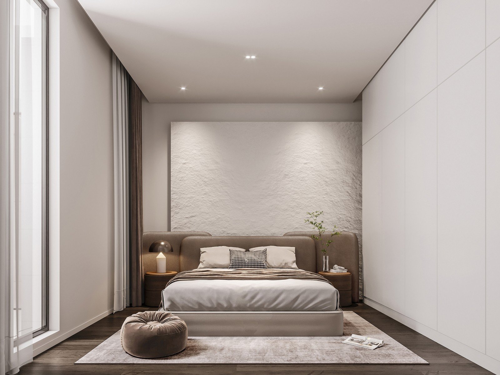minimalist bedroom custom wardrobe design minimalist-bedroom-custom-wardrobe-design