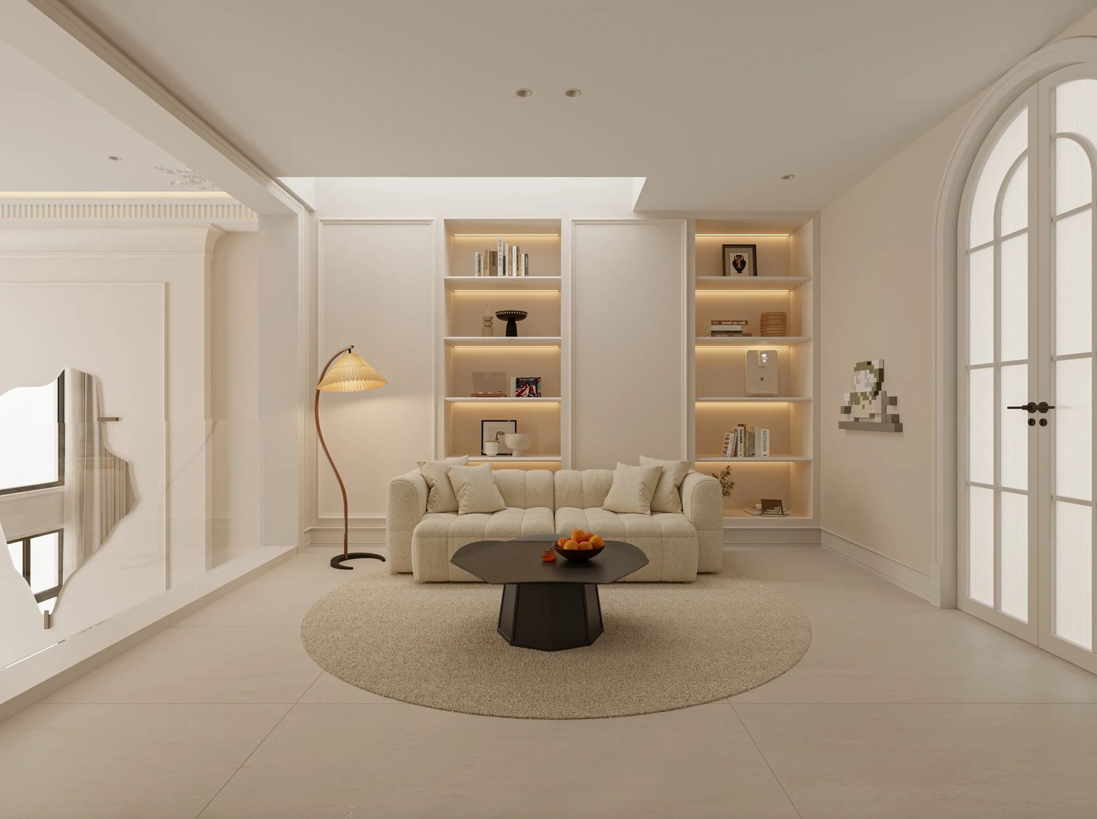 minimalist-entryway-custom-wall-panel-design