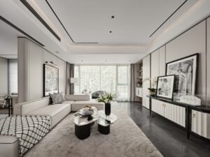 Modern luxury home interior lounge area