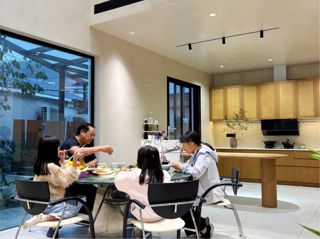 Custom dining room furniture for villa