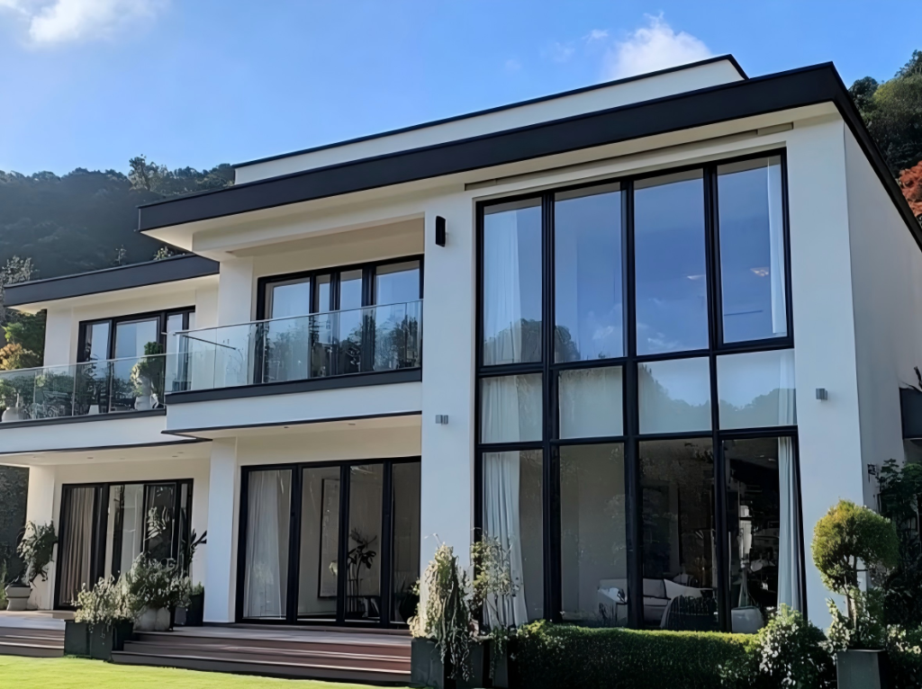 Modern luxury villa facade architecture design