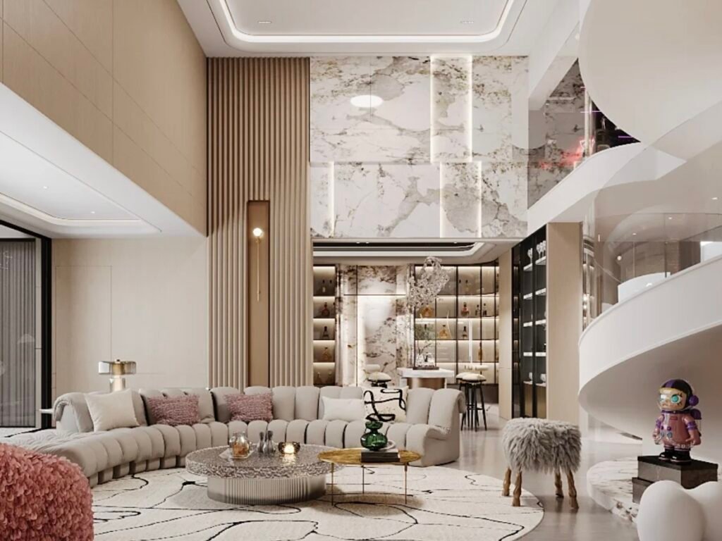 Luxury residential interior showcasing Boyce's one-stop furnishing and integrated procurement capabilities.