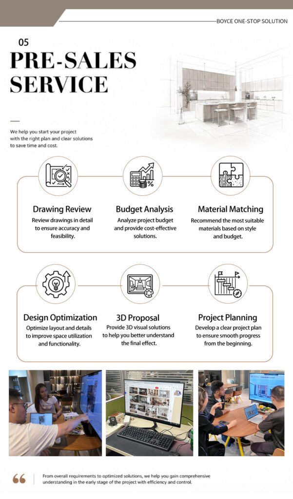 Cabinet pre sales design consultation service