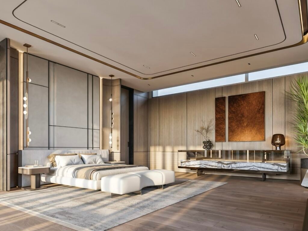 Luxury bedroom woodwork wardrobe