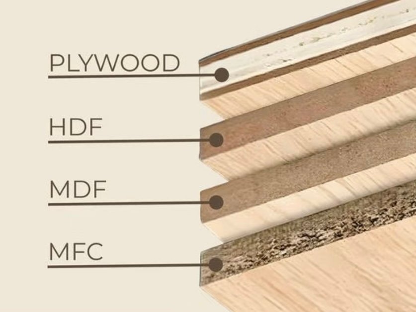 Plywood HDF MDF and MFC comparison