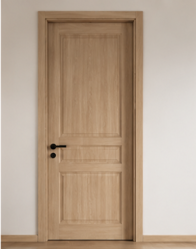 Classic panel wood interior door