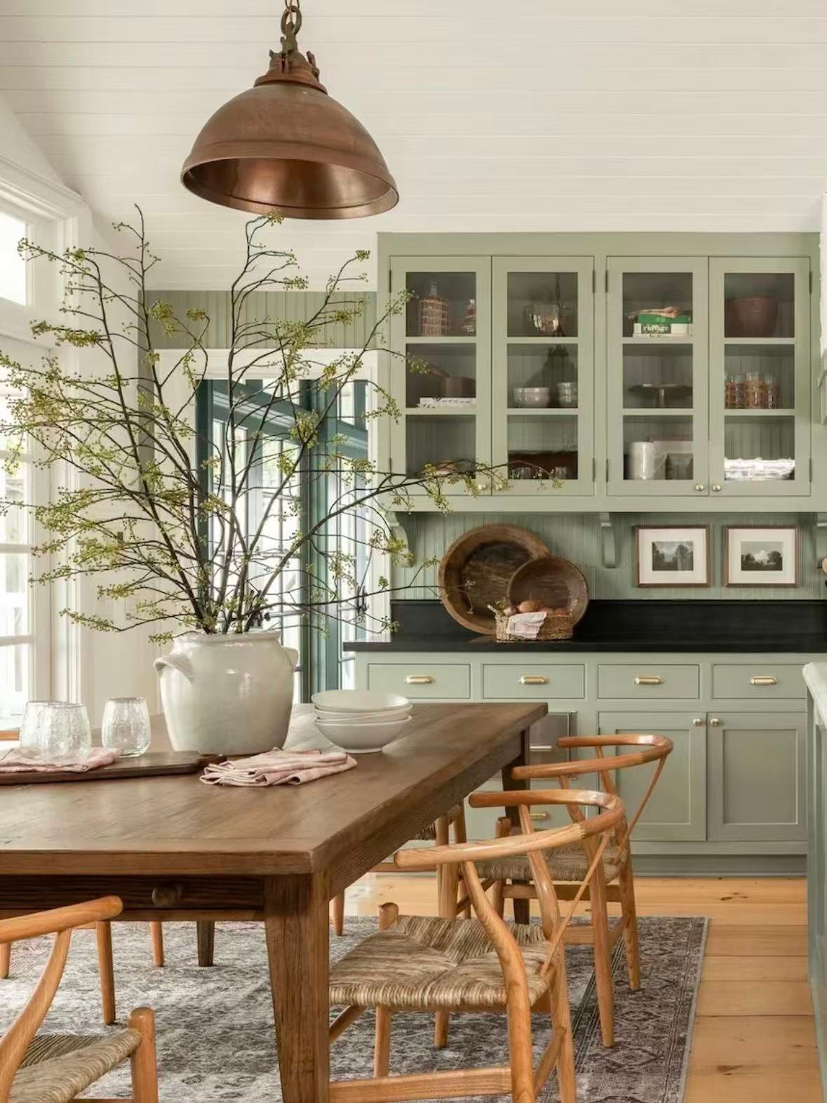 Glass front kitchen cabinet door construction