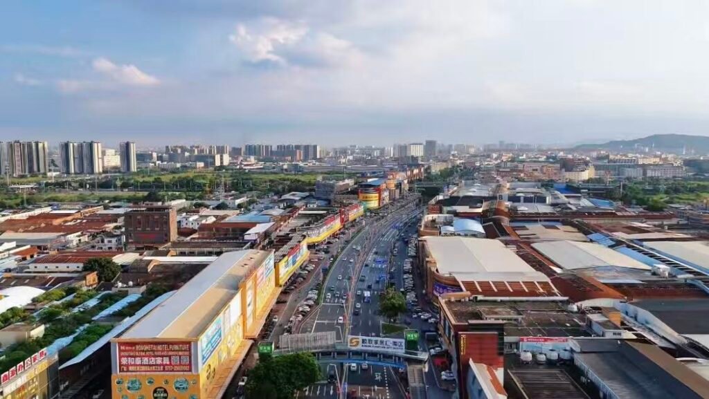 Foshan furniture manufacturing district overview