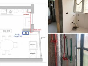 gas meter water heater location kitchen floor plan singapore.jpg Kitchen floor plan marking gas meter location