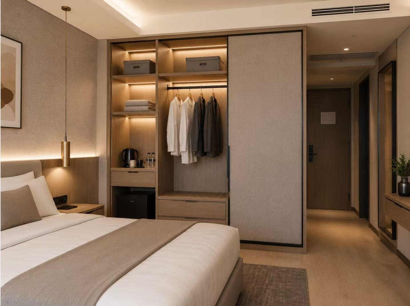hotel room wardrobe sliding door.jpg Hotel room wardrobe with sliding door