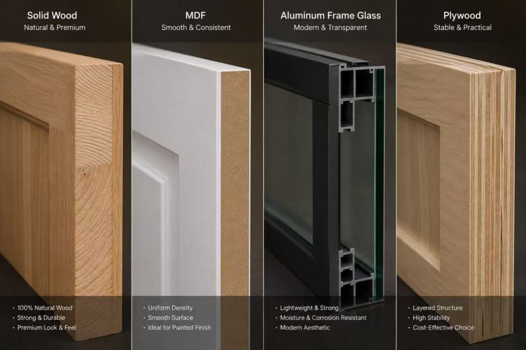 Interior door materials for custom projects