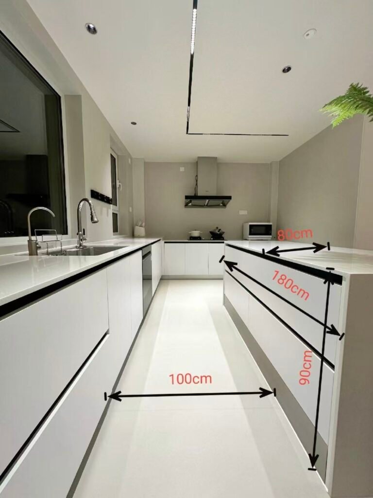 Kitchen island walkway clearance measurements