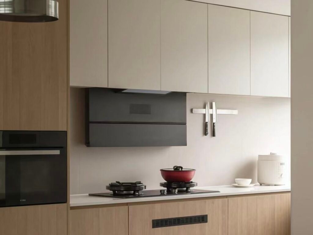 kitchen white oak cabinets