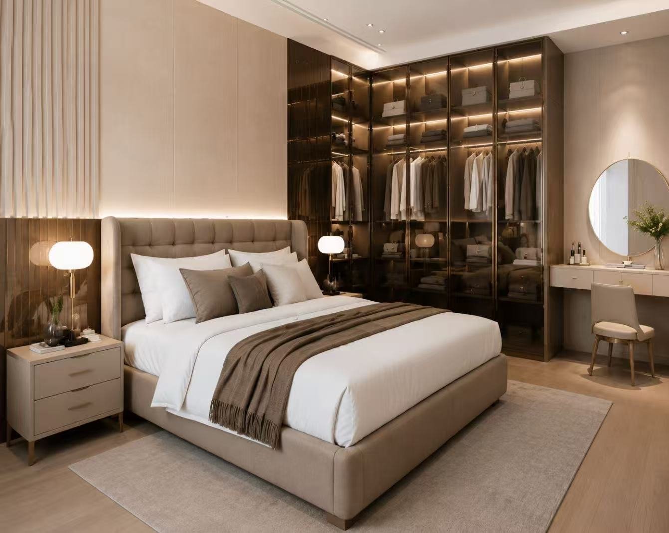 master bedroom walk in wardrobe glass doors.jpg Master bedroom walk-in wardrobe with glass doors