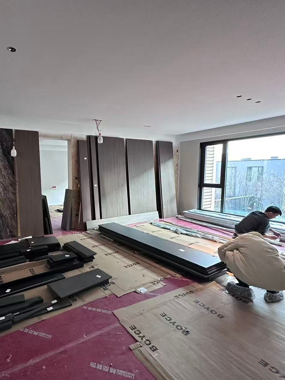 Overseas custom furniture installation service completed