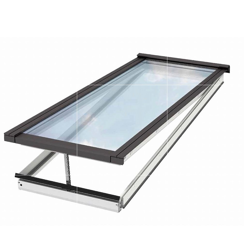 Operable skylight 3D render strut mechanism