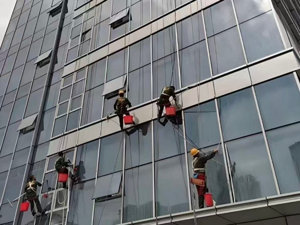 upper floor window cleaning access