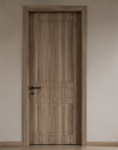 Wood grain interior door