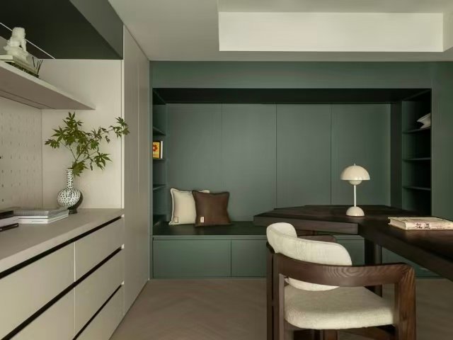 Modern Minimalist Villa Home Office