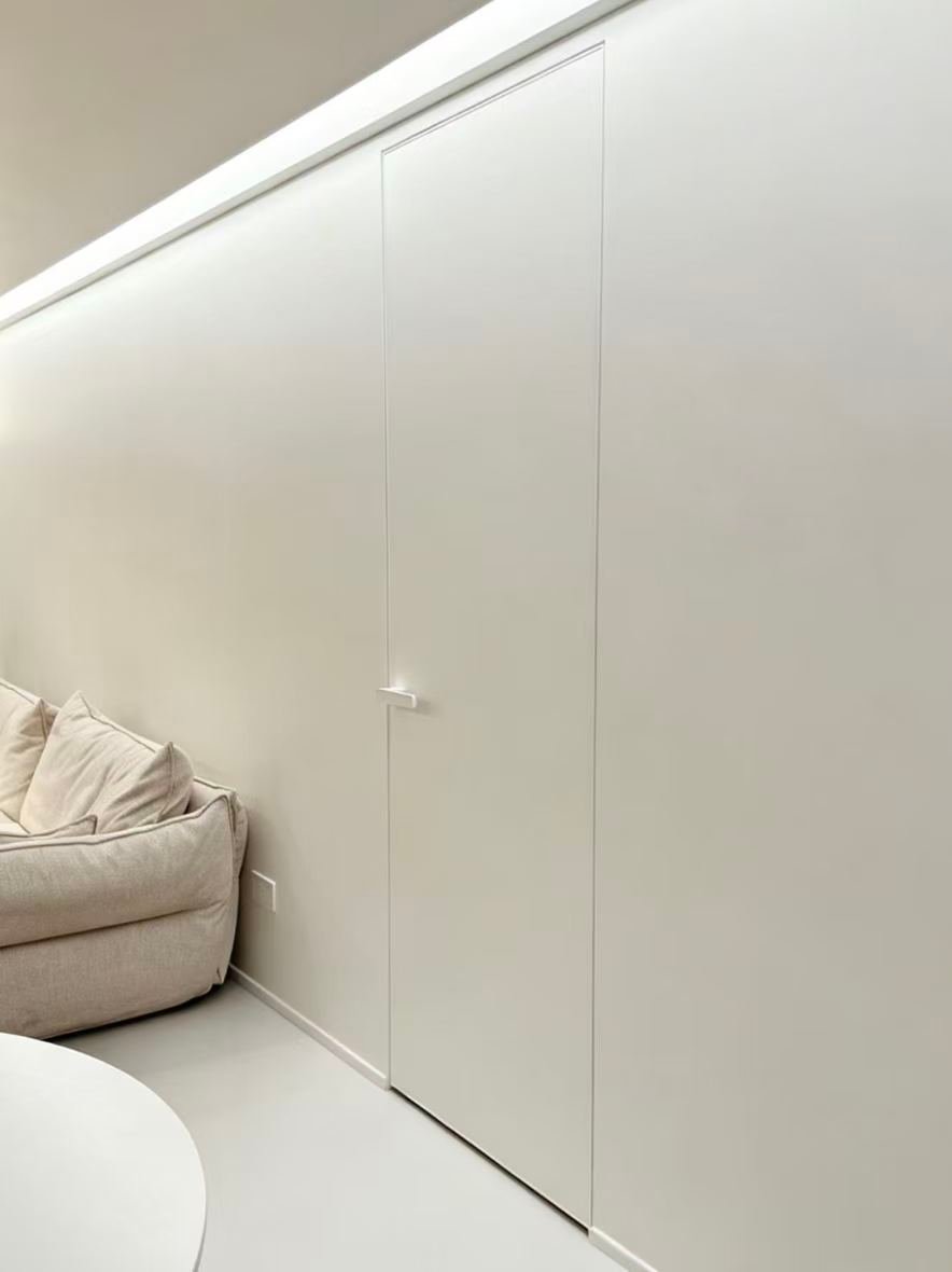 Apartment flush hidden interior door