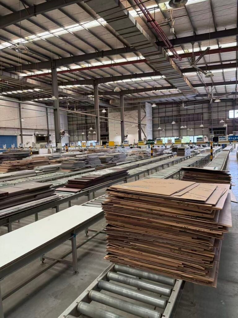 Cabinet panel processing workshop production line