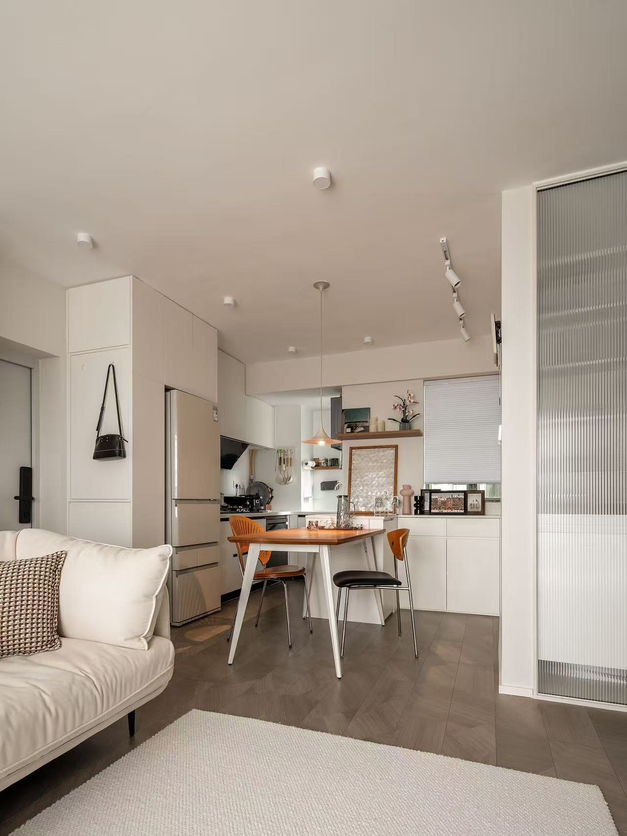 compact apartment kitchen dining storage.jpg Compact apartment kitchen and dining storage design