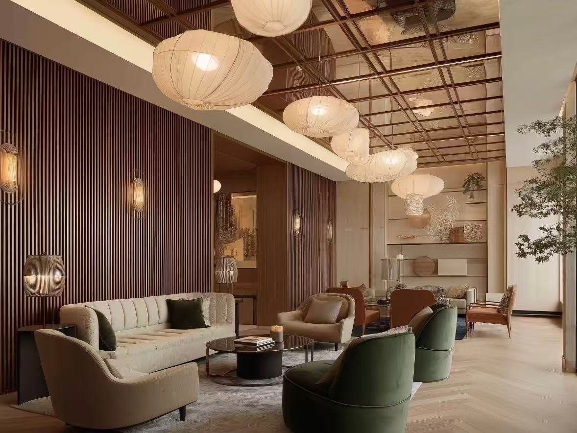 Luxury hotel lobby lounge furniture design