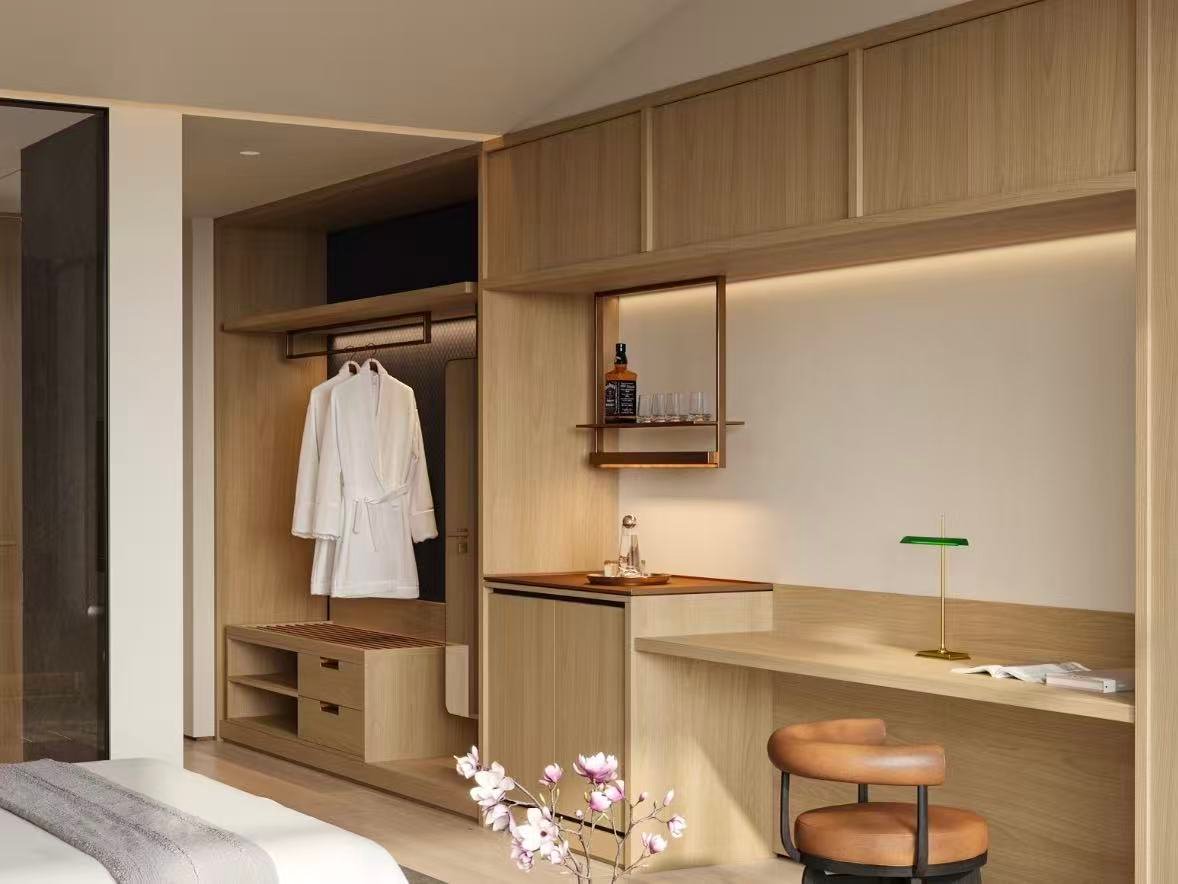 Custom hotel wardrobe and storage solutions