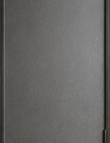 Matte aluminum sliding door frame with modern finish
