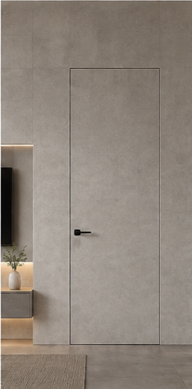 Matte flush concealed interior hidden door