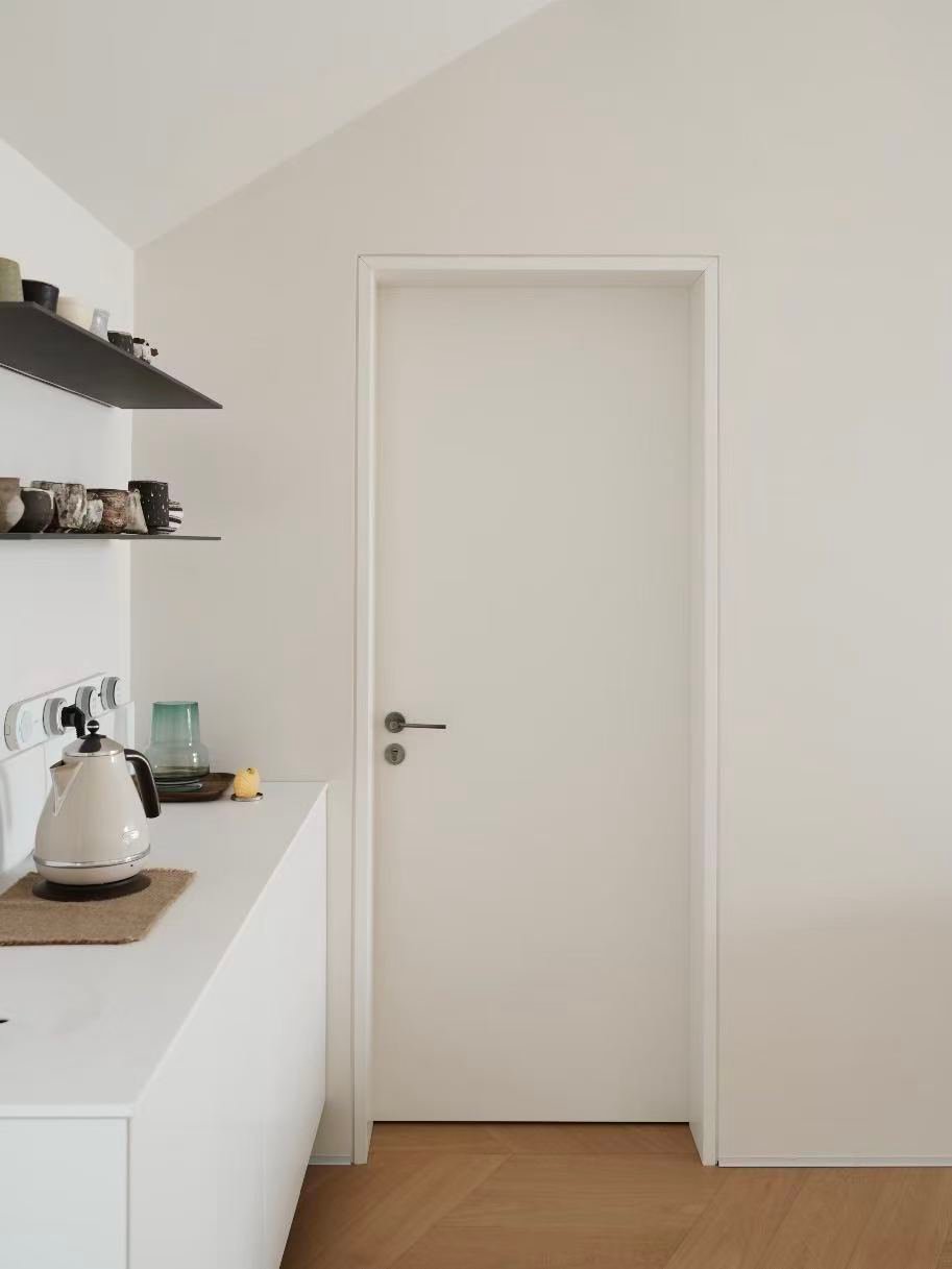 Modern apartment wooden interior door