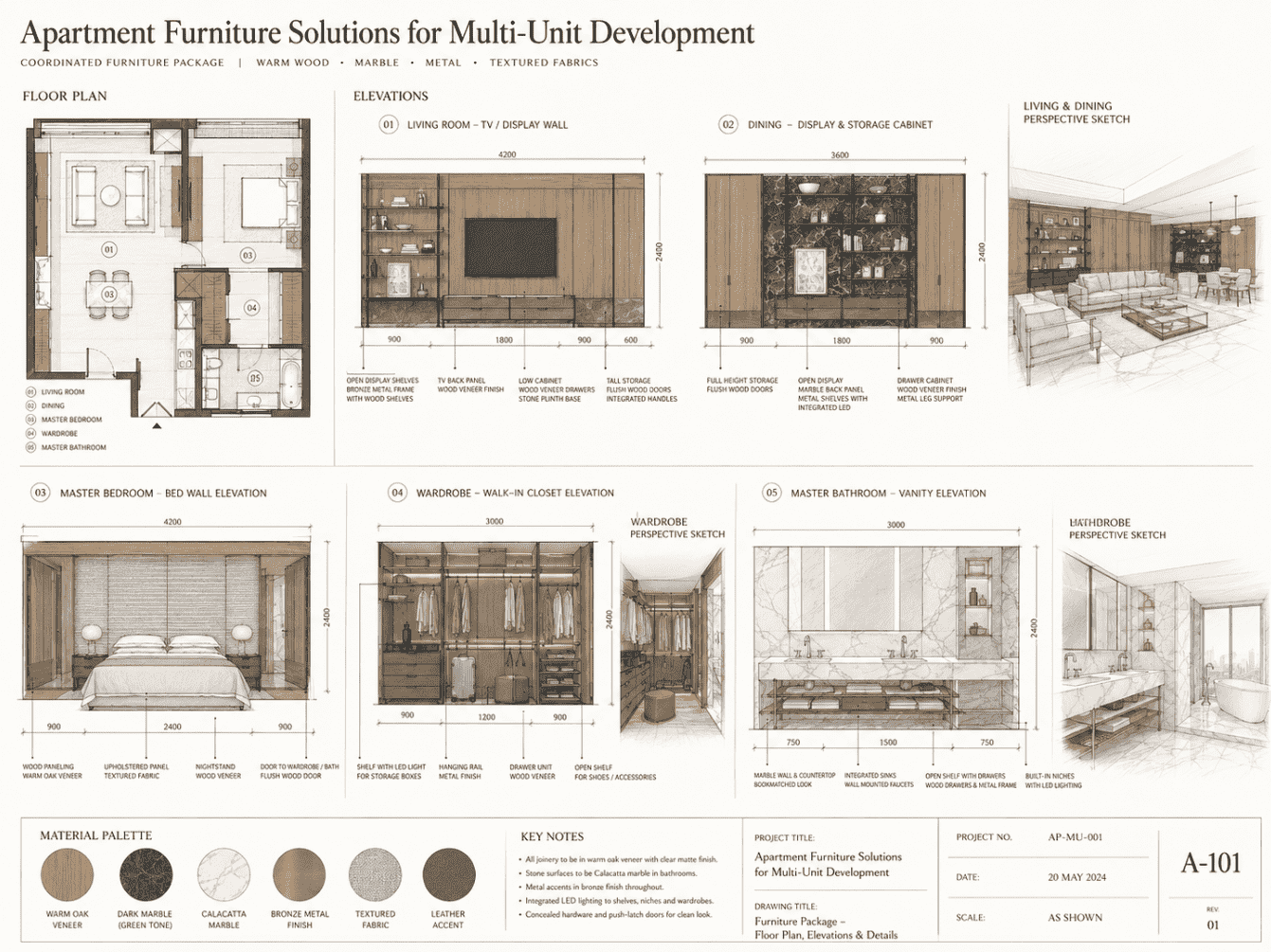 multi unit apartment furniture design drawings.jpg apartment furniture floor plan and elevations