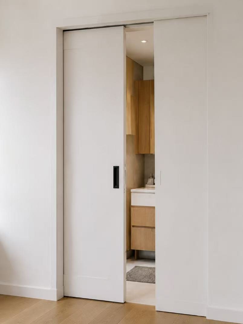 Pocket sliding doors for compact interiors